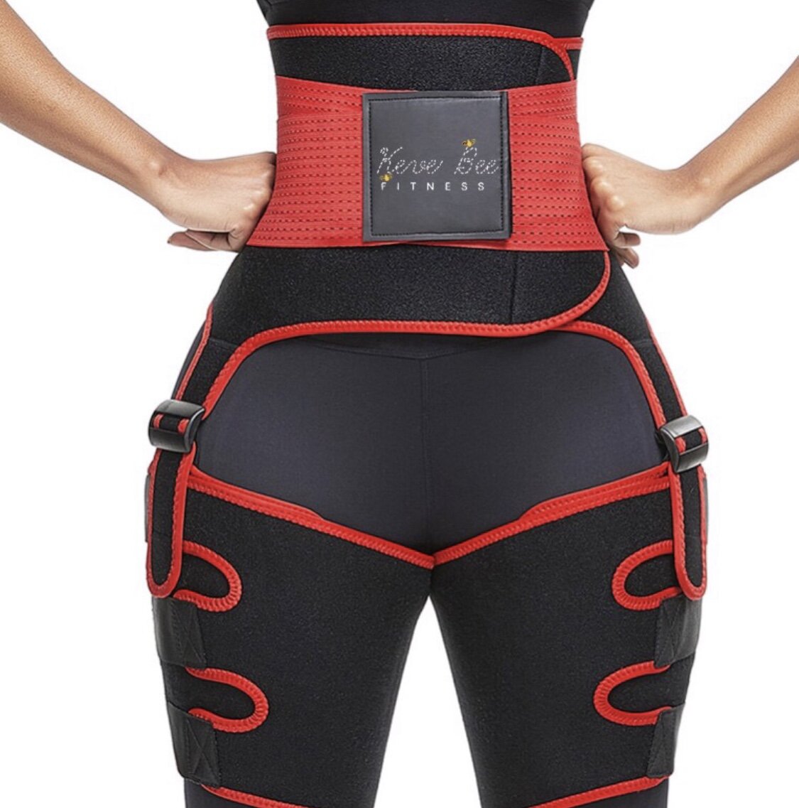 Sweat Waist Thigh Trimmer Trainer Belt Corset For Women, 3 In 1 Butt Lifter